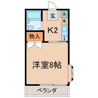 間取図 横須賀線/保土ケ谷駅 徒歩10分 2階 築32年