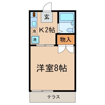 間取図 横須賀線/保土ケ谷駅 徒歩10分 1階 築32年