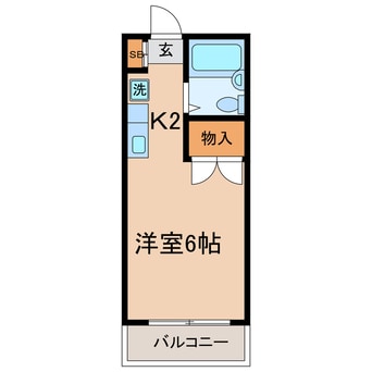間取図 横須賀線/保土ケ谷駅 徒歩5分 2階 築34年