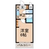 相鉄本線/西横浜駅 徒歩3分 5階 築24年 1Kの間取り