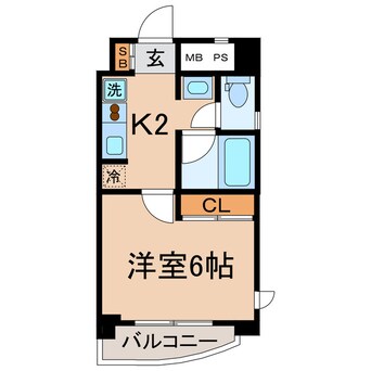 間取図 横須賀線/東戸塚駅 徒歩7分 2階 築19年