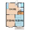 東急東横線/菊名駅 徒歩18分 2階 築34年 2DKの間取り