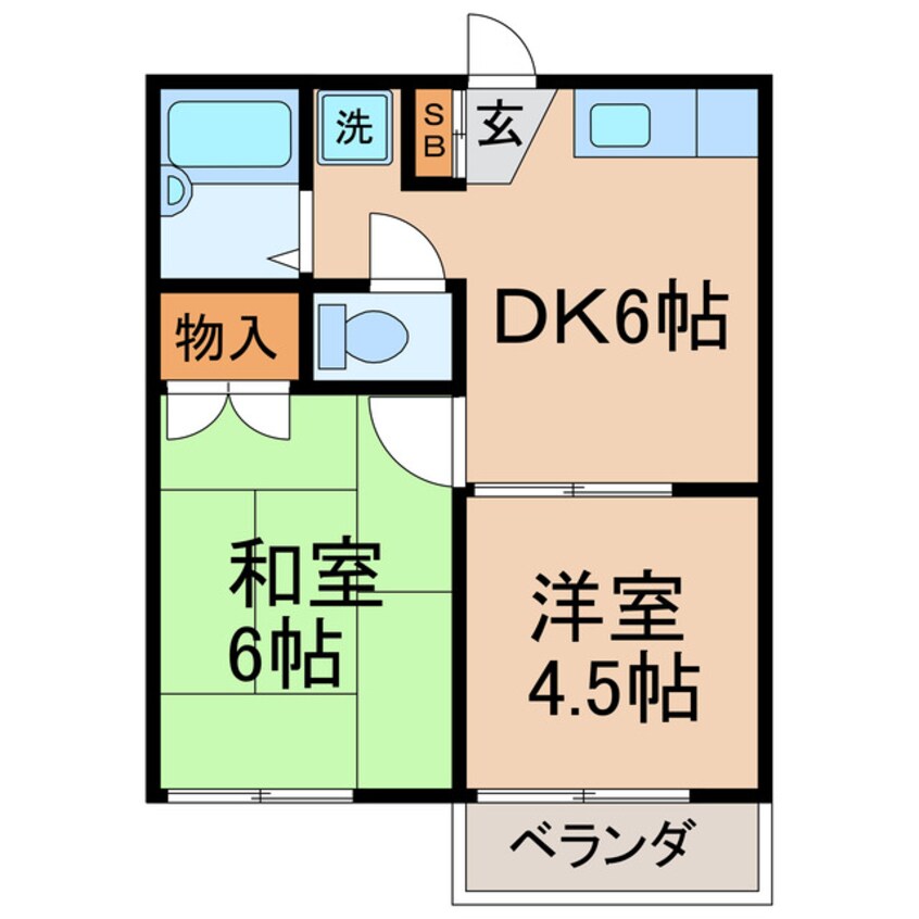 間取図 横須賀線/保土ケ谷駅 徒歩15分 1階 築31年