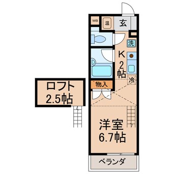 間取図 相鉄本線/上星川駅 徒歩8分 1階 築21年