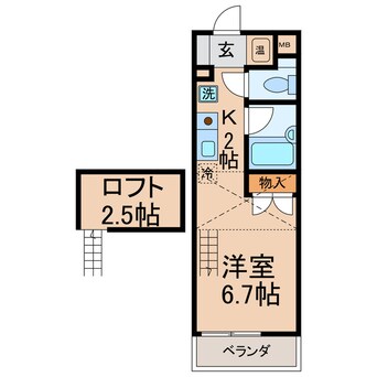 間取図 相鉄本線/上星川駅 徒歩8分 1階 築21年