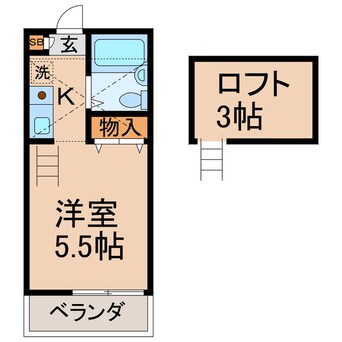 間取図 横須賀線/保土ケ谷駅 徒歩10分 2階 築18年