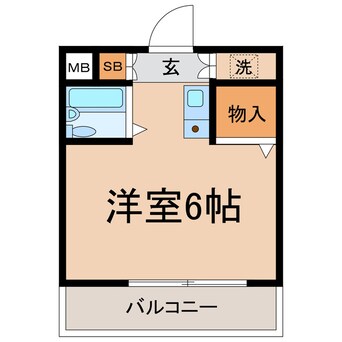 間取図 横須賀線/保土ケ谷駅 徒歩11分 2階 築32年