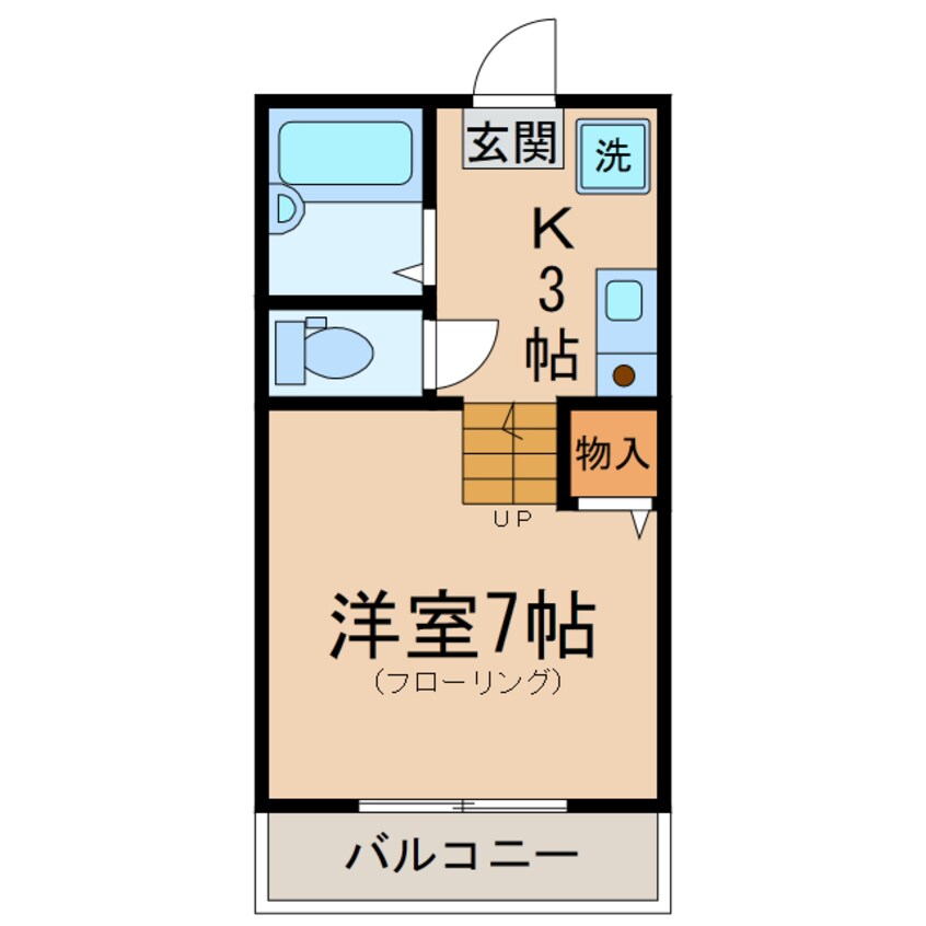 間取図 横須賀線/保土ケ谷駅 徒歩5分 2階 築21年