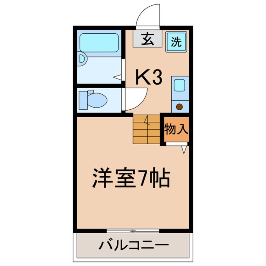 間取図 横須賀線/保土ケ谷駅 徒歩5分 2階 築21年