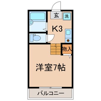 間取図 横須賀線/保土ケ谷駅 徒歩5分 1階 築22年
