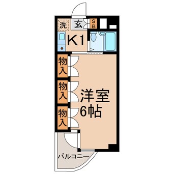 間取図 横須賀線/保土ケ谷駅 徒歩13分 2階 築34年