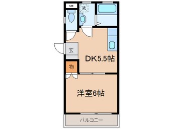 間取図 横須賀線/保土ケ谷駅 徒歩5分 2階 築28年