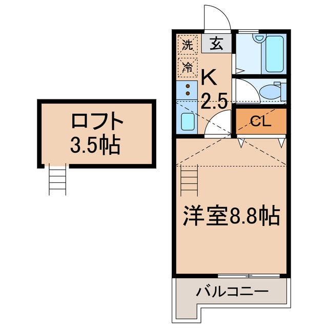 間取り図 横須賀線/保土ケ谷駅 徒歩6分 2階 築19年