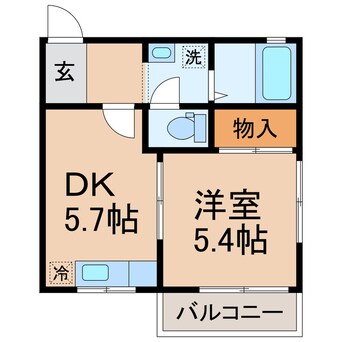 間取図 横須賀線/保土ケ谷駅 徒歩10分 2階 築30年