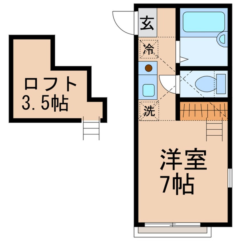 間取図 横須賀線/保土ケ谷駅 徒歩8分 1階 築17年