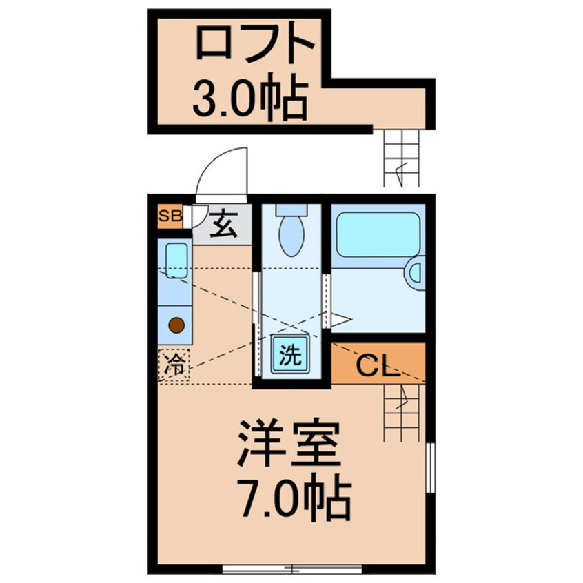 間取図 相鉄本線/星川駅 徒歩13分 1階 築17年