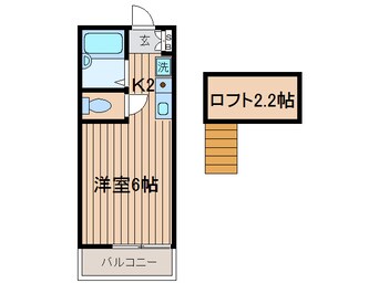 間取図 相鉄本線/和田町駅 徒歩16分 2階 築17年