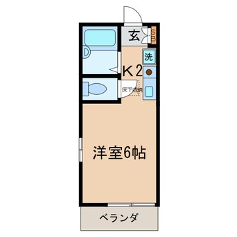 間取図 相鉄本線/和田町駅 徒歩16分 1階 築17年