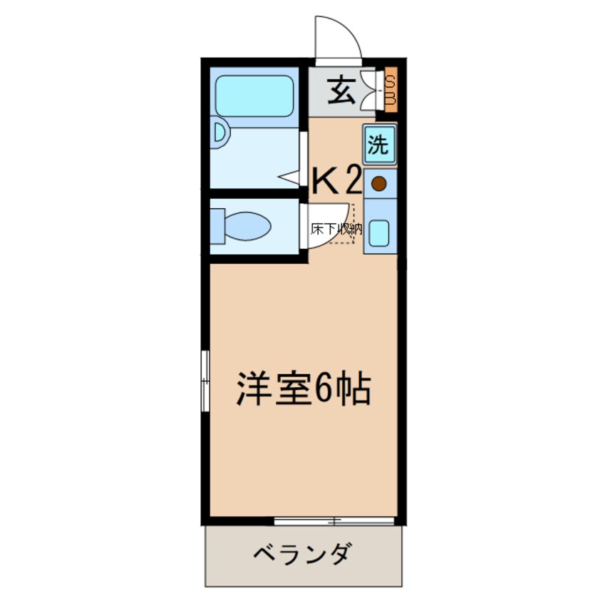 間取図 相鉄本線/和田町駅 徒歩16分 1階 築17年