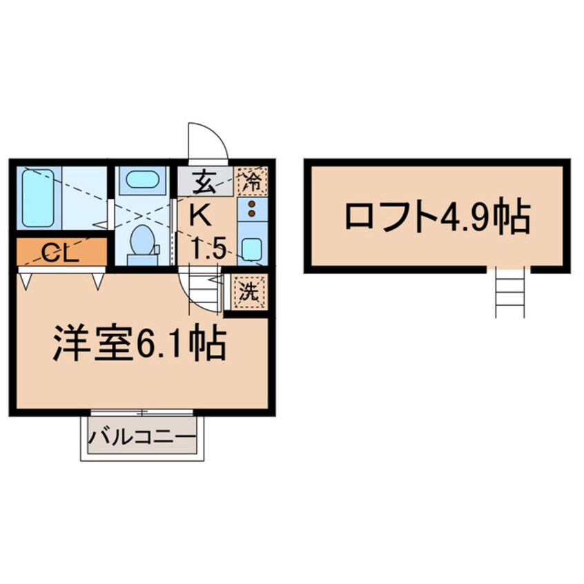 間取図 横須賀線/保土ケ谷駅 徒歩10分 2階 築17年