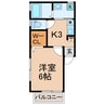横浜市営地下鉄ブルーライン/三ツ沢上町駅 徒歩18分 2階 築20年 1Kの間取り