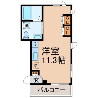 間取図 横須賀線/保土ケ谷駅 徒歩12分 3階 築17年