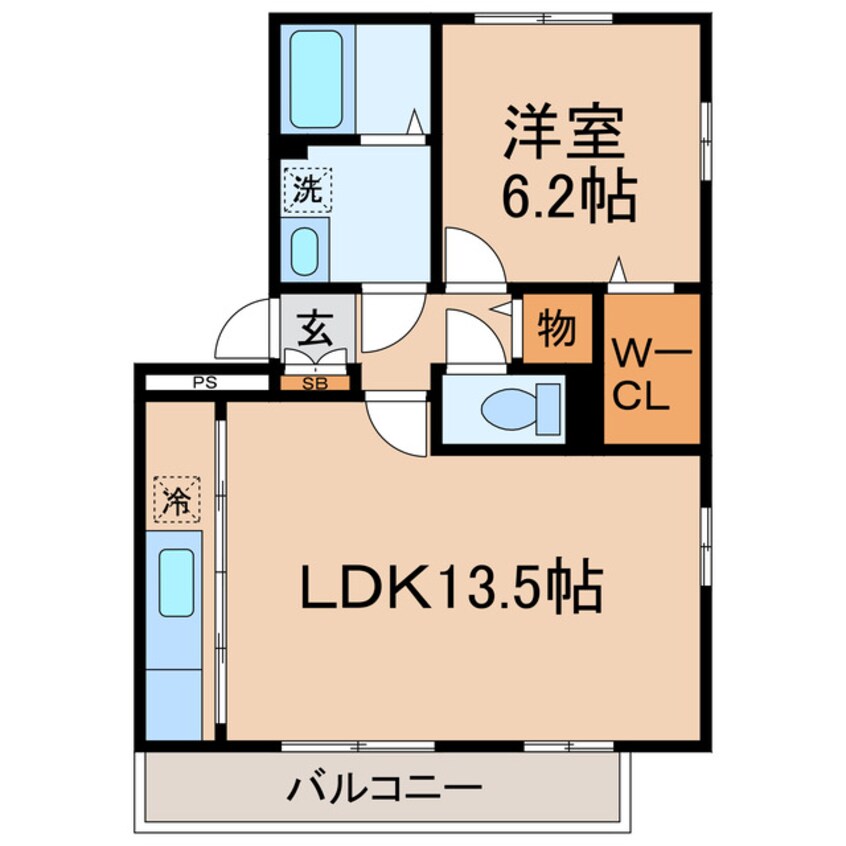 間取図 横須賀線/保土ケ谷駅 徒歩19分 1階 築16年