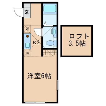 間取図 横浜市営地下鉄ブルーライン/三ツ沢上町駅 徒歩13分 2階 築16年