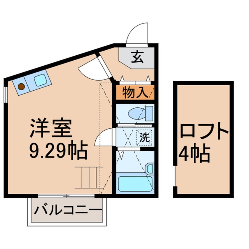 間取図 京急本線・久里浜線/井土ケ谷駅 徒歩8分 2階 築15年