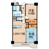 横須賀線/東戸塚駅 徒歩11分 1階 築23年 2LDKの間取り