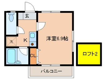 間取図 横須賀線/保土ケ谷駅 徒歩13分 2階 築14年