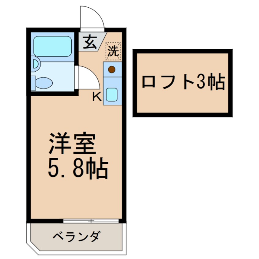 間取図 横須賀線/保土ケ谷駅 徒歩8分 2階 築17年