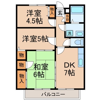 間取図 横須賀線/東戸塚駅 徒歩20分 1階 築31年