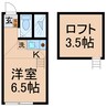 相鉄本線/天王町駅 徒歩12分 2階 築14年 1Rの間取り