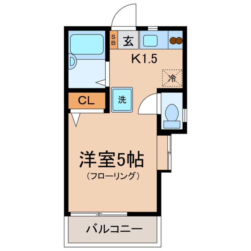 間取図 相鉄本線/和田町駅 徒歩9分 1階 築17年