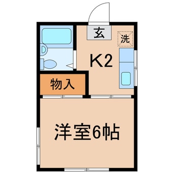 間取図 相鉄本線/和田町駅 徒歩14分 1階 築34年