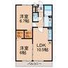 横須賀線/東戸塚駅 徒歩18分 2階 築12年 2LDKの間取り