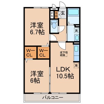 間取図 横須賀線/東戸塚駅 徒歩18分 1階 築11年