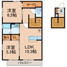 相鉄本線/和田町駅 徒歩13分 2階 築16年 2LDKの間取り