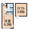 相鉄本線/和田町駅 徒歩2分 2階 築12年 1Rの間取り
