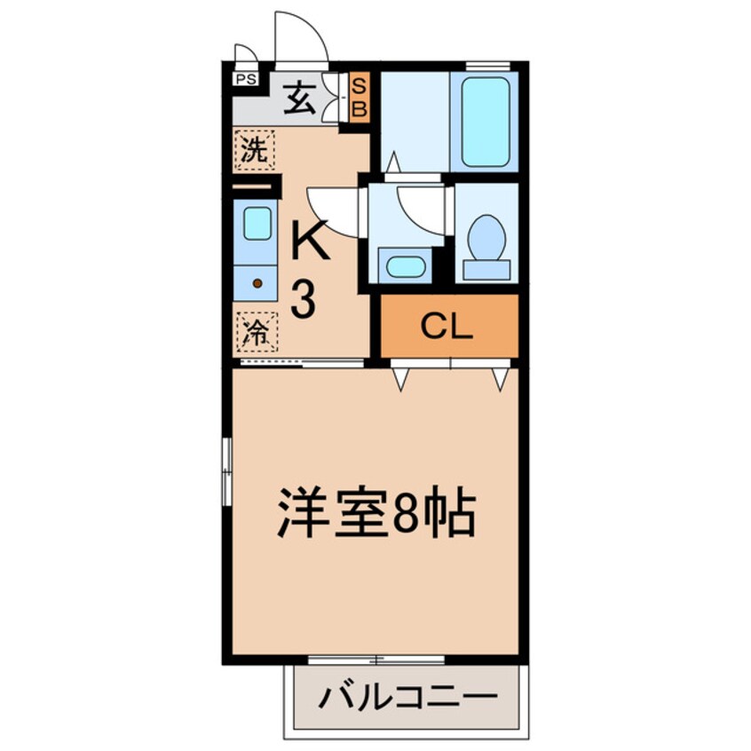 間取図 埼京線・川越線/羽沢横浜国大駅 徒歩6分 1階 築22年