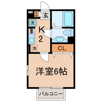 間取図 相鉄本線/星川駅 徒歩5分 2階 築19年