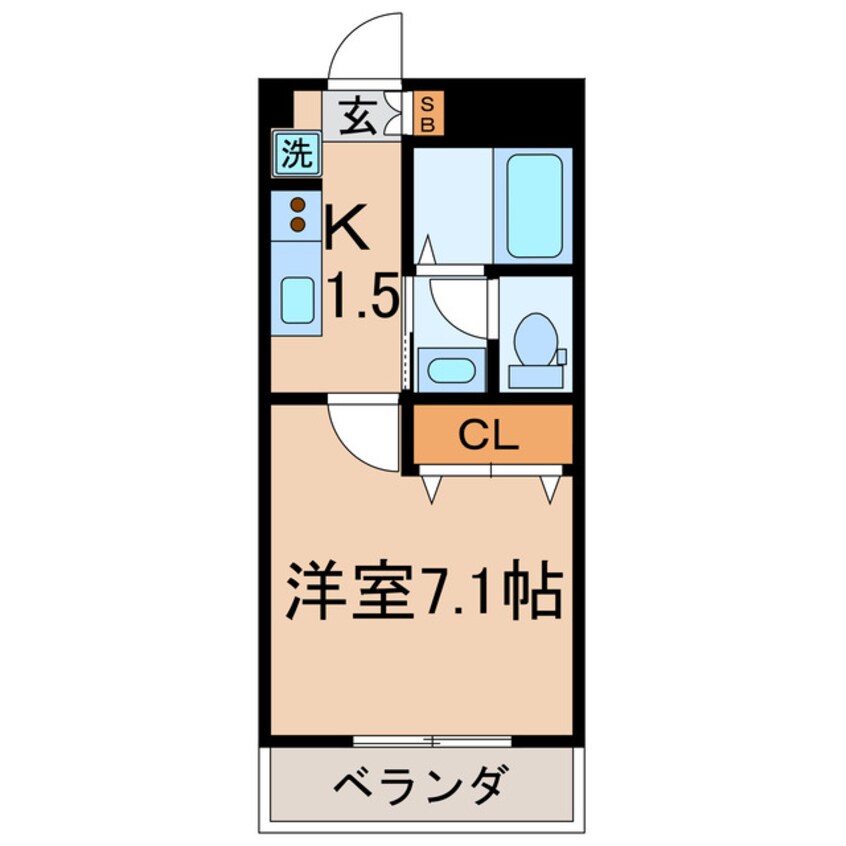 間取図 相鉄本線/和田町駅 徒歩1分 3階 築21年