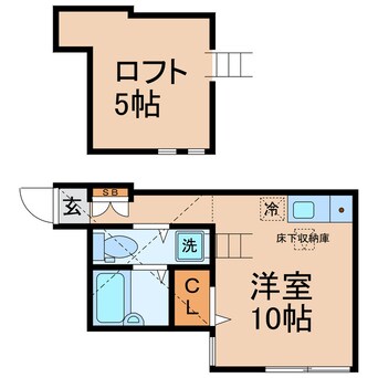 間取図 相鉄本線/西横浜駅 徒歩5分 1階 築10年