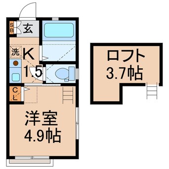 間取図 横須賀線/保土ケ谷駅 徒歩10分 2階 築10年