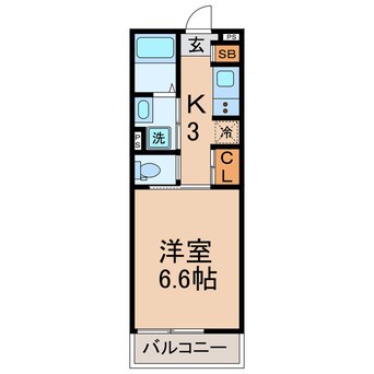 間取図 横須賀線/保土ケ谷駅 徒歩5分 3階 築9年