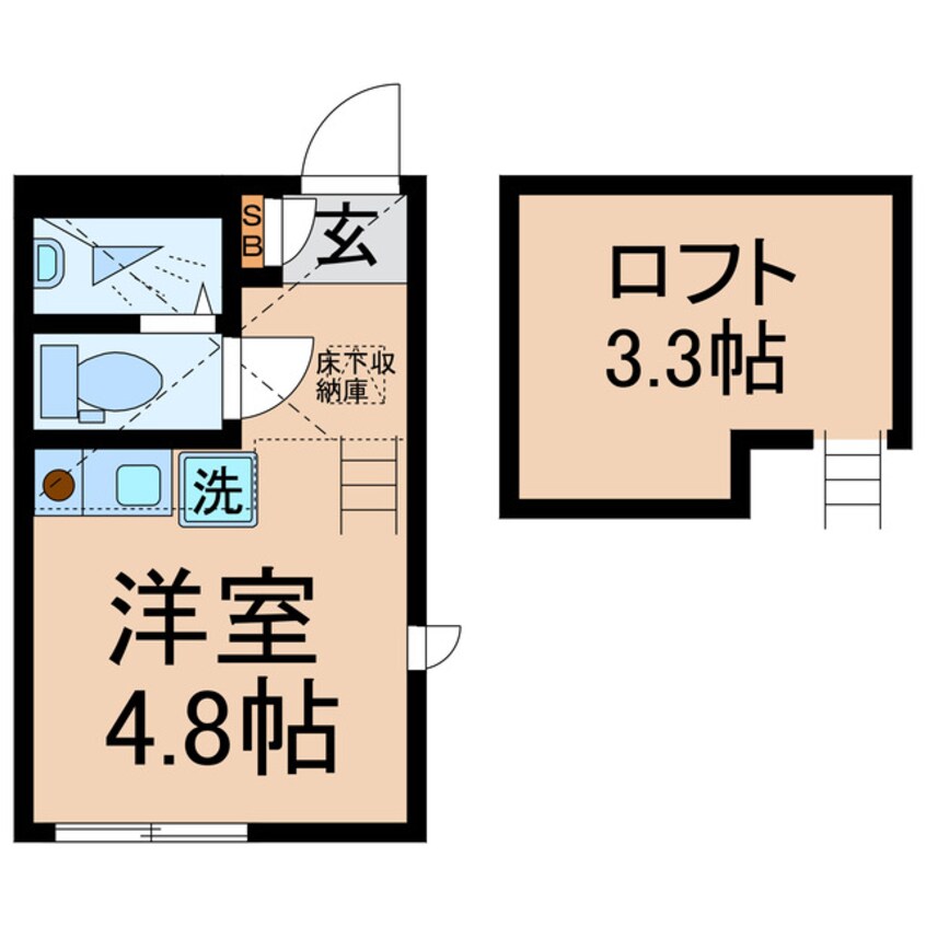 間取図 横須賀線/保土ケ谷駅 徒歩8分 1階 築9年