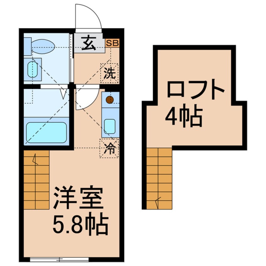 間取図 相鉄本線/和田町駅 徒歩8分 1階 築9年