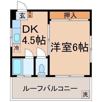 間取図 相鉄本線/天王町駅 徒歩3分 5階 築40年