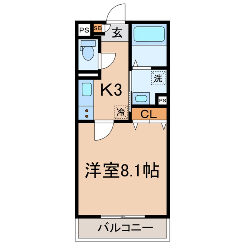 間取図 横浜市営地下鉄ブルーライン/高島町駅 徒歩8分 3階 築8年